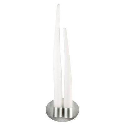Luminosa Lighting Luminosa Estalacta Wall Lamp 2 Light Gu10 Indoor/outdoorSilver/opal White from B&Q