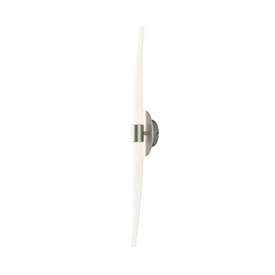 Luminosa Lighting Luminosa Estalacta Wall Lamp 2 Light Gu10 Line Indoor/outdoorSilver/opal White from B&Q