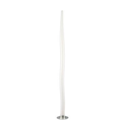 Luminosa Lighting Luminosa Estalacta Floor Lamp 1 Light Gu10 Indoor/outdoor Ip44Silver/opal White from B&Q