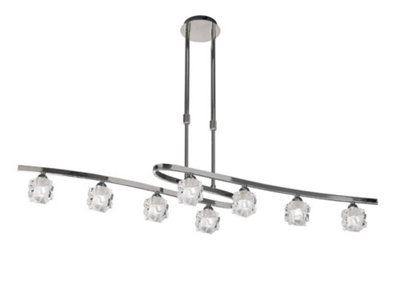 B&Q -  Luminosa Ice Telescopic 8 Light G9 EcoPolished Chrome