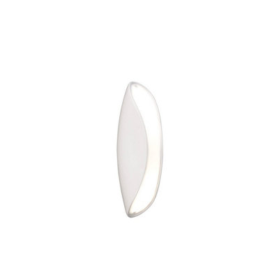 Luminosa Lighting Luminosa Pasion Wall Lamp 2 Light E27Gloss White/polished Chrome from B&Q