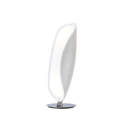 Luminosa Lighting Luminosa Pasion Table Lamp 2 Light E27Gloss White/polished Chrome from B&Q