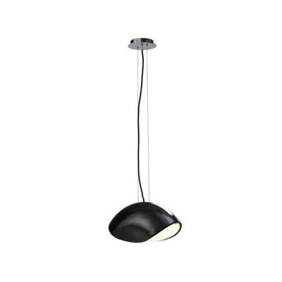 Luminosa Lighting Luminosa Pasion Rectangular Pendant 3 Light E27Gloss Black/polished Chrome from B&Q
