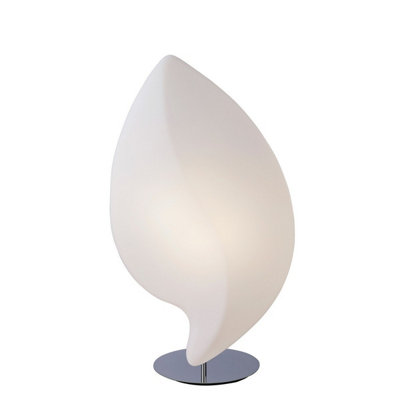 Luminosa Lighting Luminosa Natura Table Lamp 2 Light E27 Large IndoorPolished Chrome/opal White from B&Q