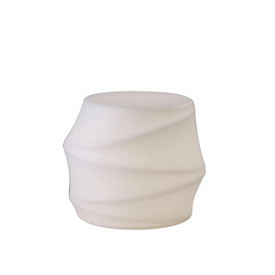 Luminosa Lighting Luminosa Bambu Short Pot No Light OutdoorOpal White from B&Q