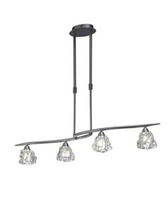 B&Q -  Luminosa Iku Telescopic 4 Light G9 LineSatin Nickel