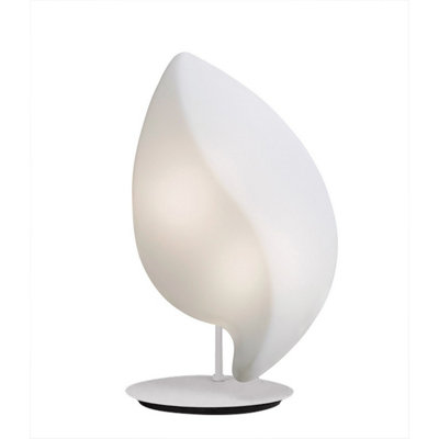 Luminosa Lighting Luminosa Natura Table Lamp 2 Light E27 Small Outdoor Ip44Matt White/opal White from B&Q