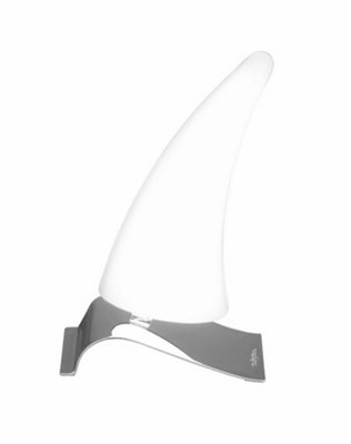 B&Q -  Luminosa Mistral Table Lamp Right 6W Led 3000K540LmPolished ChromeFrosted Acrylic