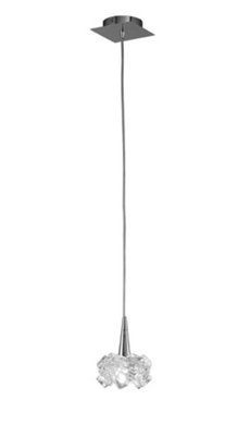 B&Q -  Luminosa Artic Ceiling Pendant 1 Light G9 SmallPolished Chrome