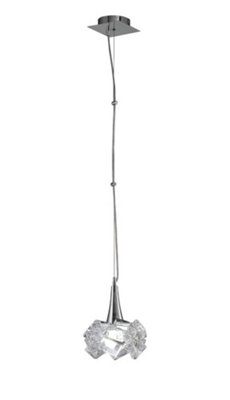 B&Q -  Luminosa Artic Ceiling Pendant 1 Light E27 LargePolished Chrome