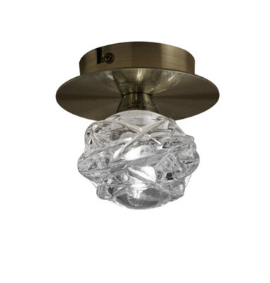 Maremagnum Ceiling 1 Light G9 Antique Brass Mantra - Image 4