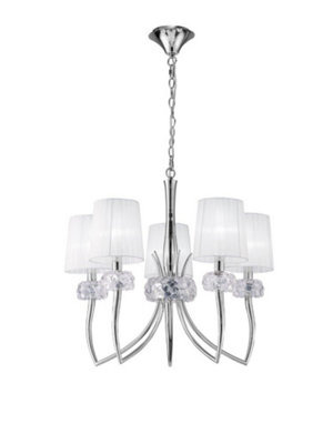 Inspired Lighting Loewe Pendant Light Chrome - Image 4