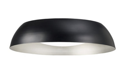 Netlighting Unisex Black Argenta Flush Ceiling Led 3000Lm Silver White Acrylic Large - Image 3