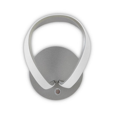 Knot Touch Dimmer Wall Light 12W LED 3000K Silver/Frosted Acrylic/Polished Chrome Mantra - Image 4