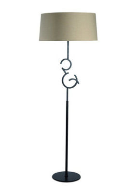 Argi Floor Lamp 3 Light E27 With Taupe Shade Brown Oxide Mantra - Image 4