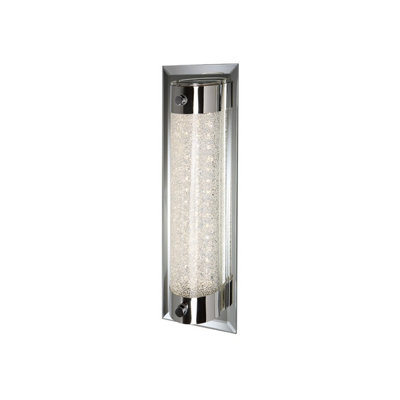 Luminosa Lighting Luminosa Tube Flush 8W Led 4000K Polished Chrome/ Sand Diamond680Lm3Yrs Warranty from B&Q