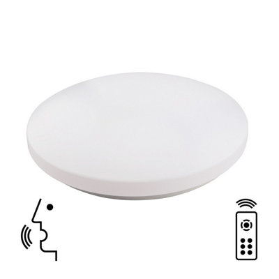 Luminosa Lighting Luminosa Zero Smart Ceiling80W Led3000-5000K Tuneable White4500LmRemote ControlWhite3Yrs Warranty from B&Q