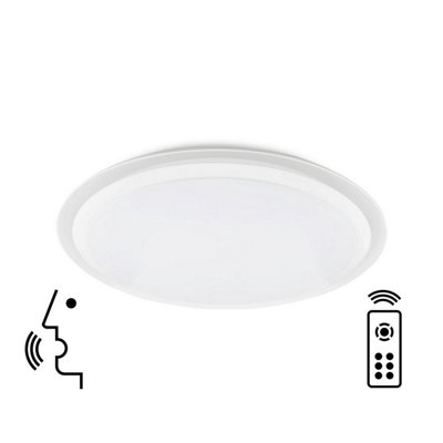 Luminosa Lighting Luminosa Edge Smart Ceiling80W Led3000-5000K Tuneable White4300LmRemote Control3Yrs Warranty from B&Q