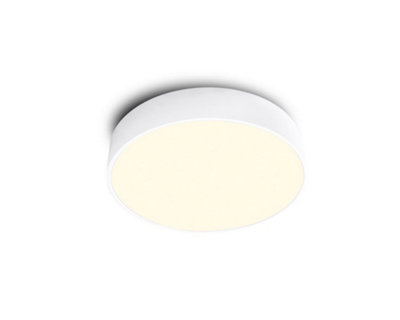 B&Q -  Luminosa Fusion Flush Ceiling Light 60Cm Round50W Led3000K3500LmWhite