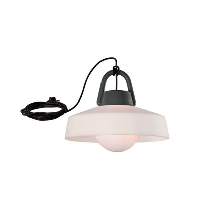 Luminosa Lighting Luminosa Kinke Pendant,1 X E27,ip65 Anthracite,2Yrs Warranty from B&Q
