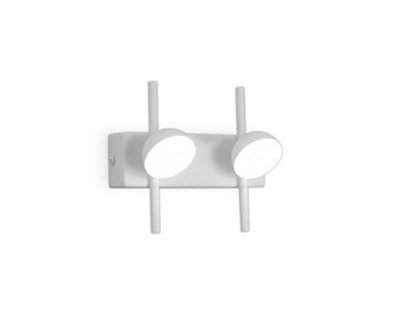 Luminosa Lighting Luminosa Adn 2 Light Wall Lamp6W Led3000K330LmWhite from B&Q