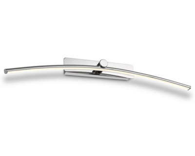 Luminosa Lighting Luminosa Fusion Wall LampPicture Light12W Led3000K716LmPolished Chrome from B&Q