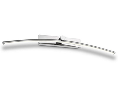 Luminosa Lighting Luminosa Fusion Wall LampPicture Light12W Led4000K760LmPolished Chrome from B&Q