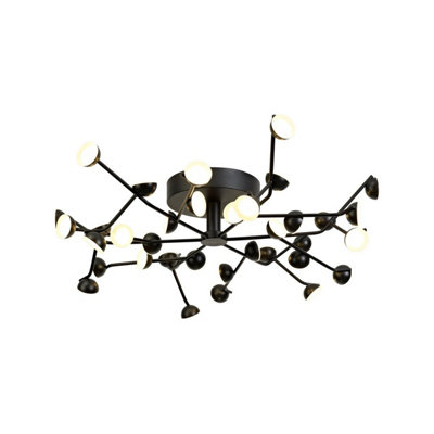 Luminosa Lighting Luminosa Adn 36 Light CeilingRound 74Cm100W Led3000K7250LmBlack3Yrs Warranty from B&Q