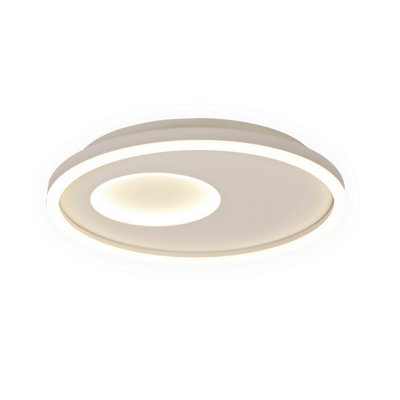 Luminosa Lighting Luminosa Krater Ceiling 40Cm Round 36W Led 3000-6000K Tuneable1800LmRemote Control White from B&Q