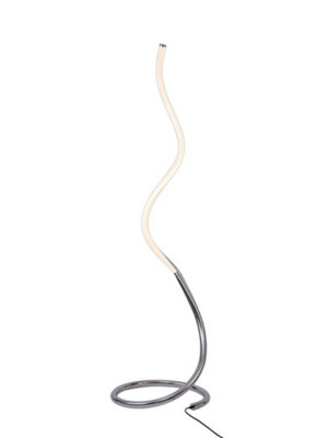 Nur II Floor Lamp 20W LED 3000K 1500lm Dimmable Polished Chrome/Frosted Acrylic Mantra - Image 4