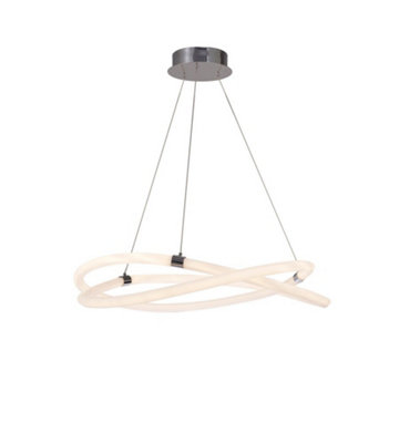 Luminosa Lighting Luminosa Infinity Ceiling60W Led3000K4500LmIp20Chrome from B&Q