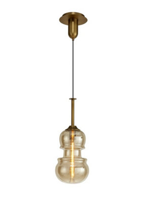 B&Q -  Luminosa Sonata Ceiling Pendant 22Cm Round1 X E27Bronze