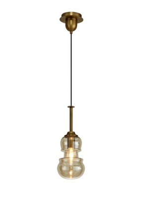 B&Q -  Luminosa Sonata Ceiling Pendant 15Cm Round1 X E27Bronze