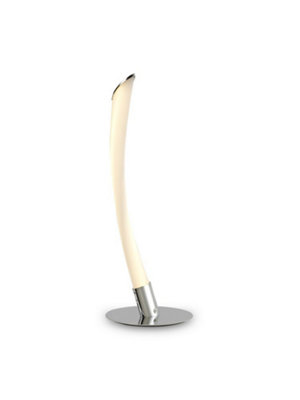 B&Q -  Luminosa Armonia 1 Light Table Lamp10W Led3000K750LmPolished ChromeFrosted Acrylic