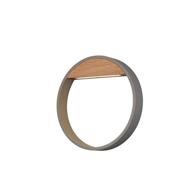 Luminosa Lighting Luminosa Cycle Wall Light10W Led3000K800LmIp65Dark Grey3Yrs Warranty from B&Q