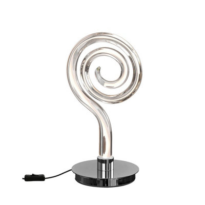 Luminosa Lighting Luminosa Adaggio Iris Crystal Table Lamp10W Led3000K800LmPolished Chrome/clearMade In Spain from B&Q
