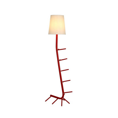 Luminosa Lighting Luminosa Centipede Floor Lamp With Shade1 X E27Red / White from B&Q