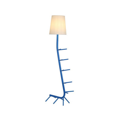 Luminosa Lighting Luminosa Centipede Floor Lamp With Shade1 X E27Blue / White from B&Q