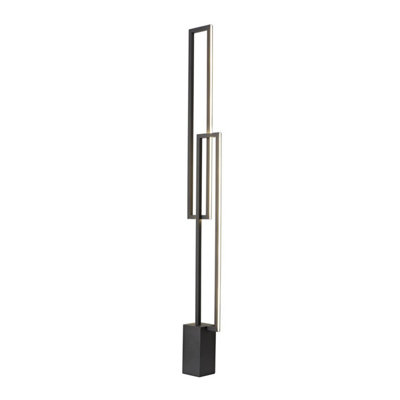 Luminosa Lighting Luminosa Mural Floor Lamp48W Led3000K3840LmIp20Matt Black3Yrs Warranty from B&Q