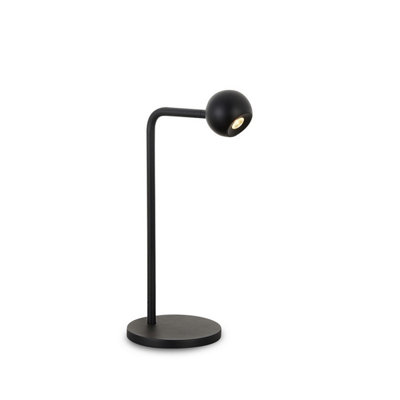 Luminosa Lighting Luminosa Eyes 38.5Cm Table Lamp6W Led3000K390LmSand Black3Yrs Warranty from B&Q