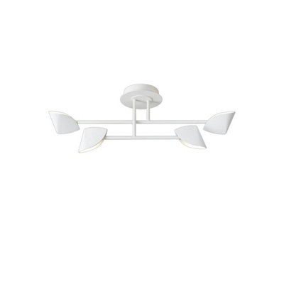 Luminosa Lighting Luminosa Capuccina Small 4 Light Semi Flush30W Led3000K2100LmWhite3Yrs Warranty from B&Q