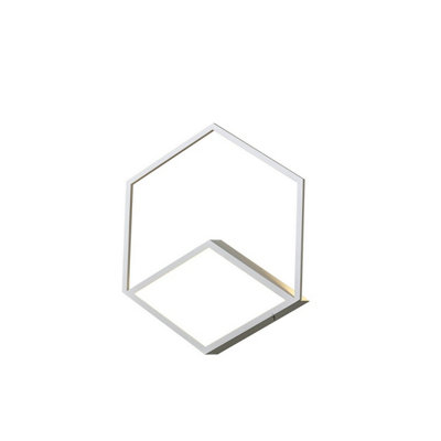 Luminosa Lighting Luminosa Kubick Ceiling/wall Light Dimmable32W Led3000K1870LmWhite3Yrs Warranty from B&Q