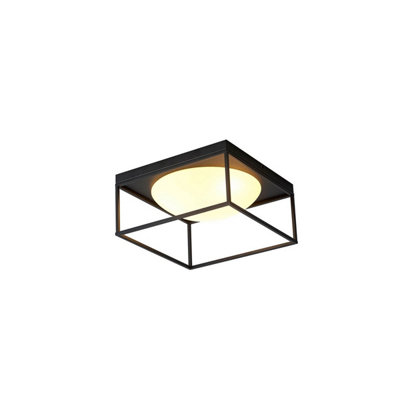 Luminosa Lighting Luminosa Desigual Semi Flush3 Light E27Matt Black from B&Q
