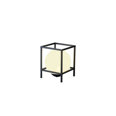 Luminosa Lighting Luminosa Desigual Medium Table Lamp1 Light E27Matt Black from B&Q