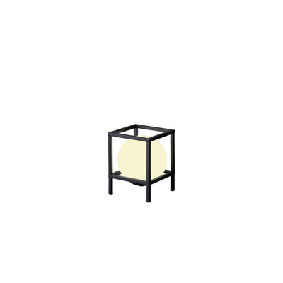 Luminosa Lighting Luminosa Desigual Small Table Lamp1 Light E27Matt Black from B&Q