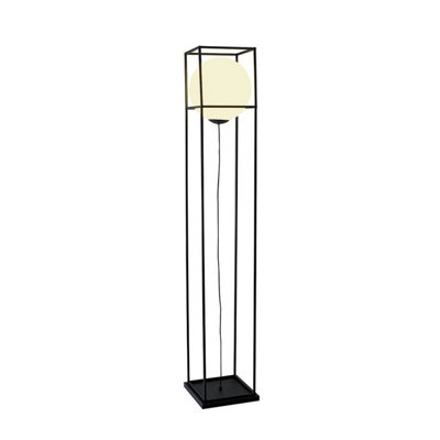 Luminosa Lighting Luminosa Desigual Large Floor Lamp1 Light E27Matt Black from B&Q