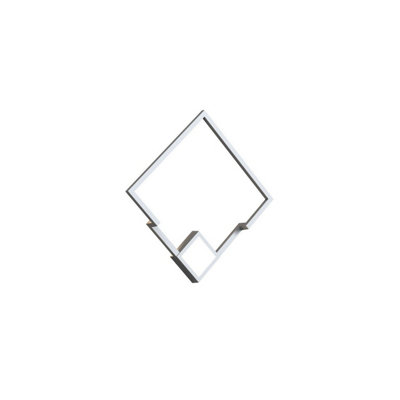 Luminosa Lighting Luminosa Boutique Square Wall Lamp25W Led3000K1370LmWhite3Yrs Warranty from B&Q
