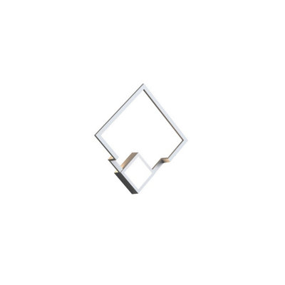 Luminosa Lighting Luminosa Boutique Square Wall LampDimmable18W Led3000K1150LmWhite3Yrs Warranty from B&Q