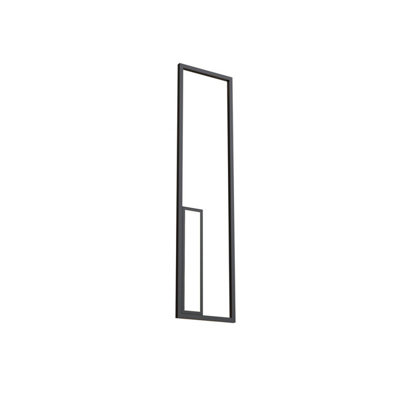 Luminosa Lighting Luminosa Boutique Rectangle Wall LampDimmable50W Led3000K2740LmBlack3Yrs Warranty from B&Q