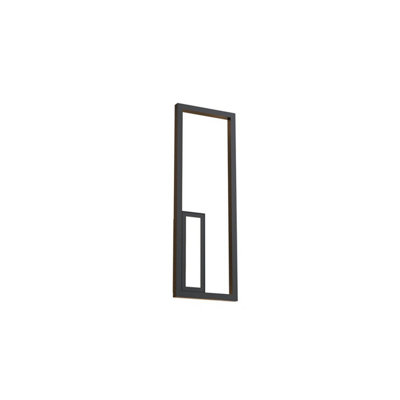 Luminosa Lighting Luminosa Boutique Rectangle Wall LampDimmable21W Led3000K1130LmBlack3Yrs Warranty from B&Q